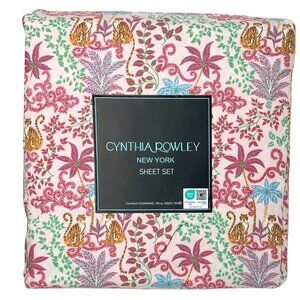 Cynthia Rowley New York Sheet Set Twilight Jungle, Full Size